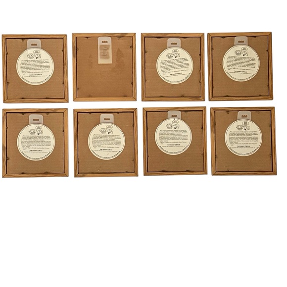 Set of 8 Vintage “Family Circus” by Bil Keane wooden framed prints. - Picture 3 of 7